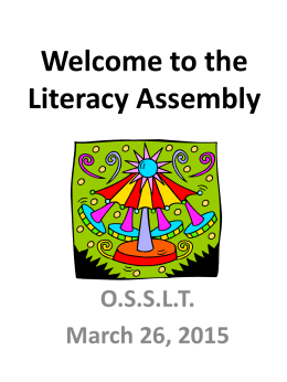Literacy Assembly PowerPoint