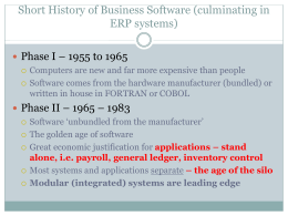 A Short History of Software