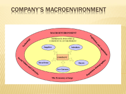 Evaluating a company`s external environment