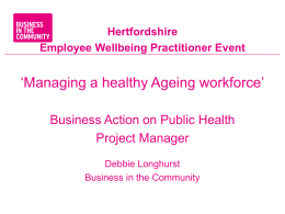 Hertfordshire Employee Wellbeing Practitioner presentation