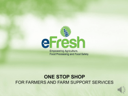 Farmers Development Center - Agricultural Marketing in India