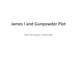 James I and Gunpowder plot
