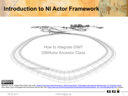 Introduction to NI Actor Framework