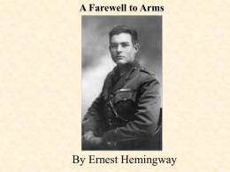 Farewell to Arms- Hemingway powerpoint