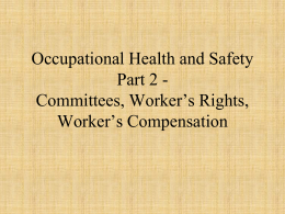 Occupational Health and Safety Committees