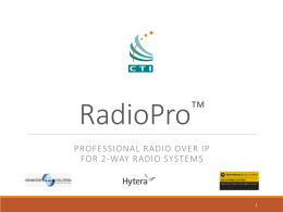 RadioPro™ - CTI Products