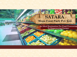 Satara Mega Food Park.