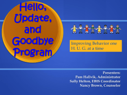 Hello, Update and Goodbye Program