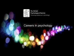 Areas Of psychology - British Psychological Society