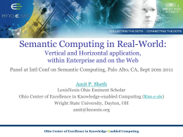 Amit Sheth - IEEE International Conference on Semantic Computing