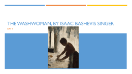 The Washwoman, by Isaac Bashevis SInger