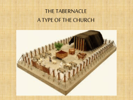 the tabernacle a type of the church
