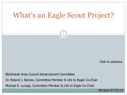 Eagle Scout Project - Blackhawk Area Council