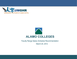Alamo Colleges Faculty Compensation