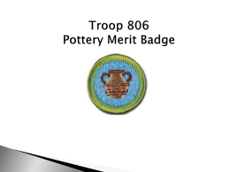 Pottery Merit Badge