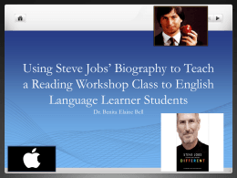 Using Steve Jobs` Biography to Teach a Reading