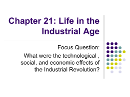 Chapter 21: Life in the Industrial Age