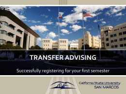 Academic Advising - California State University San Marcos