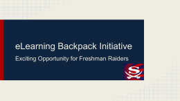 eLearning Backpack Initiative
