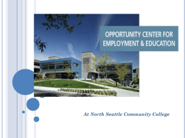 The Opportunity Center for Employment and Education