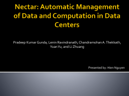 Nectar: Automatic Management of Data and Computation in Data