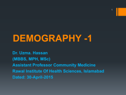 demography -1 - MBBS Students Club