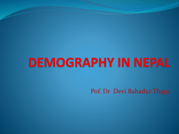 demography in nepal