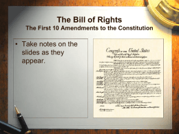 Bill of Rights PPT
