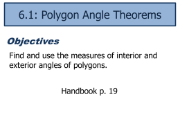 Polygon Angle Sum Theorem