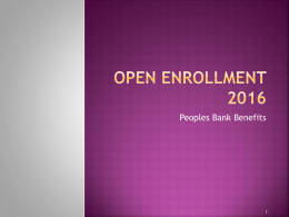 Open Enrollment Presentation