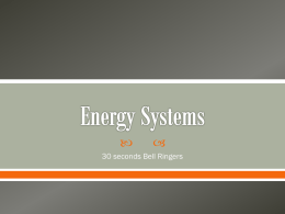 Energy Systems Bell Ringer