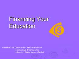 Financing Your Education