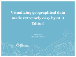 Visualizing geographical data made extremely easy by SLD Editor!