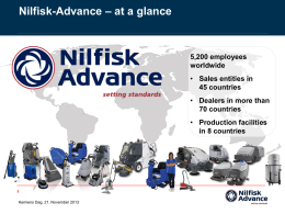 Nilfisk-Advance A/S board meeting