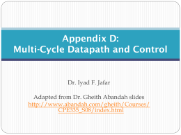 CPE335-6-Multi-Cycle-Datapath-and