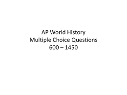 AP World History Multiple Choice Questions 600 * 1450