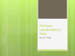 Famous Landmarks in Asia