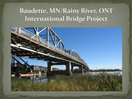 Baudette MN/Rainy River ONT International Bridge