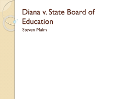 Diana v. State Board of Education