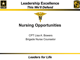 Nursing Opportunities