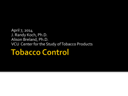 Tobacco: Epidemiology, Products, Cessation/Treatment