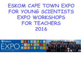 Powerful Presentations - Cape Town Expo for Young Scientists