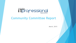 CommunityCommitteeReport2015March