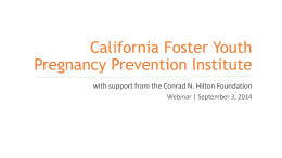 California Foster Youth Pregnancy Prevention Institute - THP-Plus