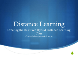 Distance Learning - Literacy Action Network