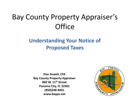 Bay County Property Appraiser`s Office