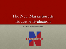 Non-PTS Educator Evaluation PowerPoint