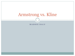 Armstrong vs. Kline [Fall 2014]