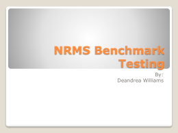 NRMS Benchmark Testing