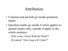 Attribution notes